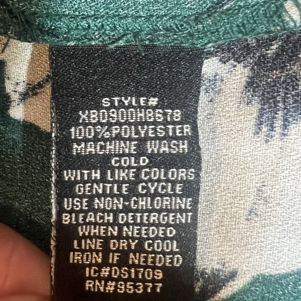 Sanctuary Anthropologie Women Top Small Size Green Floral Long Bell Sleeve - Picture 6 of 9